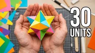 Origami polyhedron, the Small stellate dodecahedron out of paper Meenakshi Mukerji