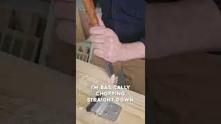 Chisel with the Bevel Up 