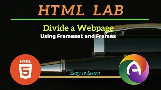 HTML Code for Divide a webpage into 3 parts using frames and frameset background, table & hyper link