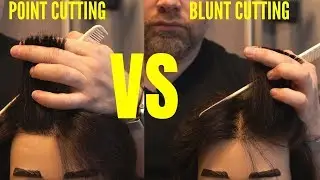 Point Cutting VS Blunt Cutting for your Hair - TheSalonGuy