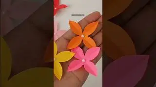 Simple & Easy Flower Making With Paper | Easy Paper Craft Ideas | Origami Flower Tutorial | 