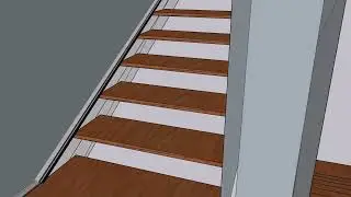 Wooden Stair Animation #sketchup