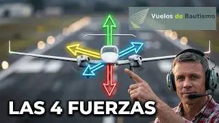✈️ LAS 4 FUERZAS QUE MANTIENEN VOLANDO UN AVIÓN ⚖️