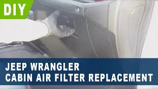 Jeep Wrangler Cabin Air Filter Replacement ( 2018 2019 2020 2021 2022 )