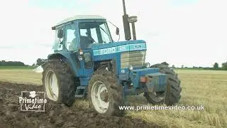 Ford 8210 tractor with a Ransomes 300 series reversible plough