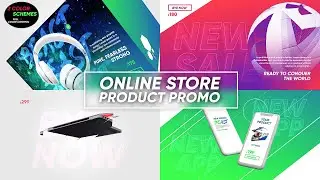 Online Store Product Promo AfterEffects Template