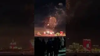Хейхе и Благовещенск  салют в честь праздника  