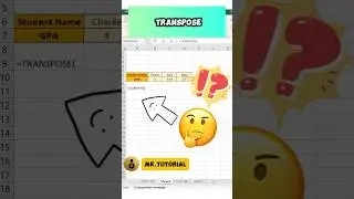 Fixing Transpose Function Errors in Excel 