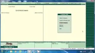 How to create Bill of Material in Tally ERP 9