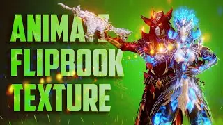 How to Use/Animate Flipbook Textures In Blender - No Plugin - Flipbook Shader [Eng Sub]