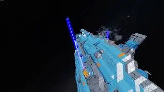 Space Engineers - Hiigaran Battlecruiser vs 4 Hiigaran Destroyers