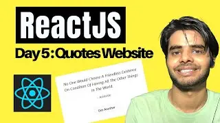 Quotes Website ReactJS | useEffect Hook in ReactJS