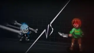 Sans vs Chara | short sprite animation