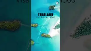 tourist visa fees for these countries for Indians