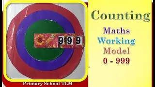 Maths Working Model 0 - 999 (1999)| DIY | Counting Primary School Model and TLM making..