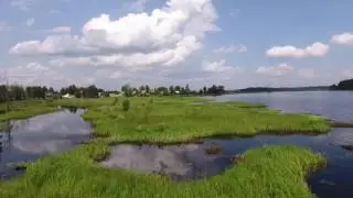 Летаем над поселком Пено (Тверская область)