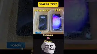 iPhone 15 Pro Vs Galaxy S24 Ultra Water Test Fail ? 