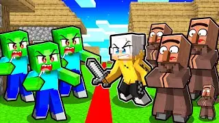 GLI ZOMBI sono HANNO DIVISO a METÀ il mio VILLAGGIO su Minecraft