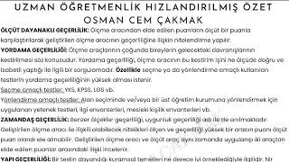 2. Modül Ölçme ve Değerlendirme