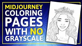 How To Create Non Grayscale Midjourney Coloring Pages