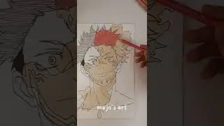 Drawing Itadori Yuuji "with Sukuna" - Jujutsu Kaisen