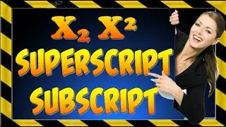 🆂🅾🅻🆅🅴🅳 ✔Microsoft Word: Using Subscript and Superscript| Shortcut -keys  | Get smart