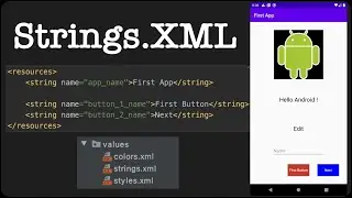 Strings.XML | Android Studio Tutorial 2020 |Android App Development |How to Save Strings Other Class