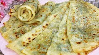Flour, Water and Greens with Cottage Cheese!From simple products! Pies with cottage cheese and herbs
