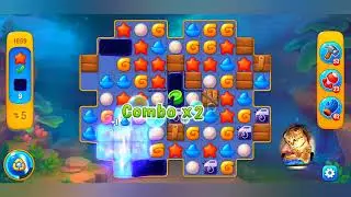 фишдом 2022 # 1659 уровень - прохождение без бустеров # Fishdom,  1659  level - no Boosters.