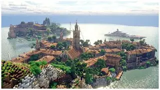 Epic Island Town with Fort in Minecraft – Insane Detail & Design!