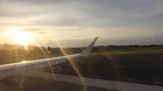 (HQ) American Airlines E190 Evening Takeoff from CLT