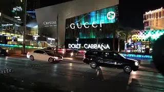 Las Vegas Strip Walk on a Friday Night February 26, 2021