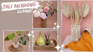 DIY Room Decor -Kerajinan Tali Mendong Kepang✨ #TaliMendongKepang #TaliMendong #DIYTaliMendongKepang