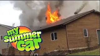 Burning my room down and going to Jail - My Summer Car #5