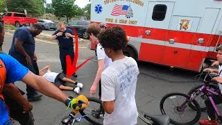 BIKE STUNTS GONE WRONG *HIT & RUN DRAMA*