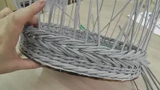Объемная коса из прямой и обратной веревочек двойными трубочками