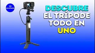 Trípode Multifuncional | Batería, Estabilizador, Lámpara Y Base | Todo En Uno