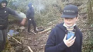 Boys Vandalising Badger-Watching Ladder - Swansea, February 2021