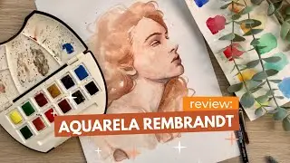 TESTANDO AQUARELA PROFISSONAL DA REMBRANDT | vale a pena mesmo?