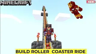 BUILD ROLLER COASTER  RIDE  || DAY -67 minecraft hindi #veerafunnygaming #gamerfleet #minecraft