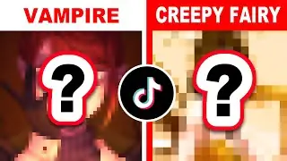🩸Designing OCs Using CREEPY TikTok Art Challenges! 🦷