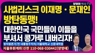 사법리스크 이재명 · 문재인 방탄동맹! 대한민국 국민들이 이들을 부셔서 콩가루 내버리자! /2024.09.09