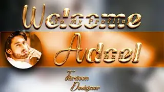 Facebook Cover Photo Gold Effect Glass Font | new glass font editing | Fardeen Designer