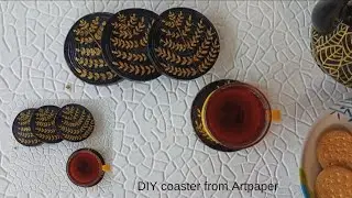 How To Make A DIY coaster using simple materials / handmade coaster idea