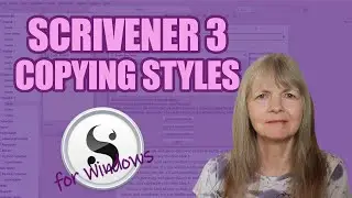 Scrivener 3 for Windows: How to Copy a Style Sheet from Another Project