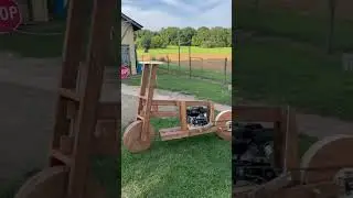 SCOOTER WITH WOOD WHEELS🪵🔨