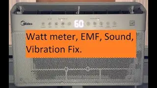 midea 8,000 btu U-Shape air conditioner NOISE, WATTS, EMF