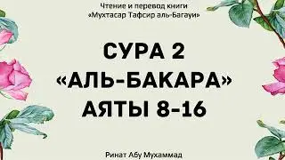 4.Толкование Корана аль-Багави сура аль-Бакара 8-16 аяты Ринат Абу Мухаммад