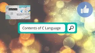 Content of C language | content of C programming | Syllabus of C | EasyTorial | 