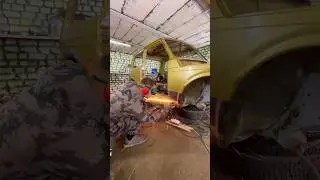 НИВА ПОЧТИ ГОТОВА!!!🔥🔥🔥#shorts #shortvideo #врекомендации #ремонт #авто #нива #сварка